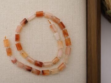 SİLİNDİR KÖŞELİ KESİM AKİK 8X11 MM DOĞAL TAŞ DİZİ- YÜKSEK KALİTELİ DOĞAL TAŞ