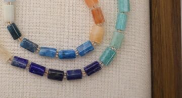 SİLİNDİR KÖŞELİ KESİM 7 ÇAKRA MİX 8X11 MM DOĞAL TAŞ DİZİ- YÜKSEK KALİTELİ DOĞAL TAŞ