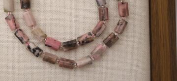 SİLİNDİR KÖŞELİ KESİM RODONİT 8X11 MM DOĞAL TAŞ DİZİ- YÜKSEK KALİTELİ DOĞAL TAŞ