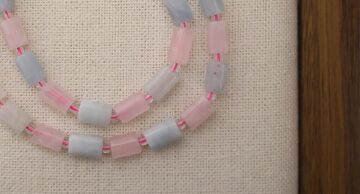 SİLİNDİR KÖŞELİ KESİM PEMBE KUVARS 8X11 MM DOĞAL TAŞ DİZİ- YÜKSEK KALİTELİ DOĞAL TAŞ