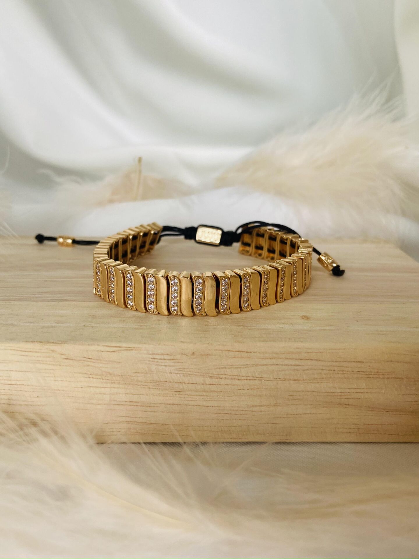 JUJUY  TAŞLI BRONZ ÇELİK BİLEKLİK