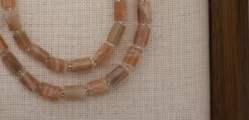 SİLİNDİR KÖŞELİ KESİM GÜNEŞ TAŞI 8X11 MM DOĞAL TAŞ DİZİ- YÜKSEK KALİTELİ DOĞAL TAŞ