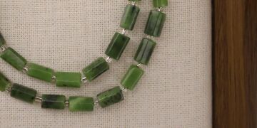 SİLİNDİR KÖŞELİ KESİM KANADA YEŞİM 8X11 MM DOĞAL TAŞ DİZİ- YÜKSEK KALİTELİ DOĞAL TAŞ