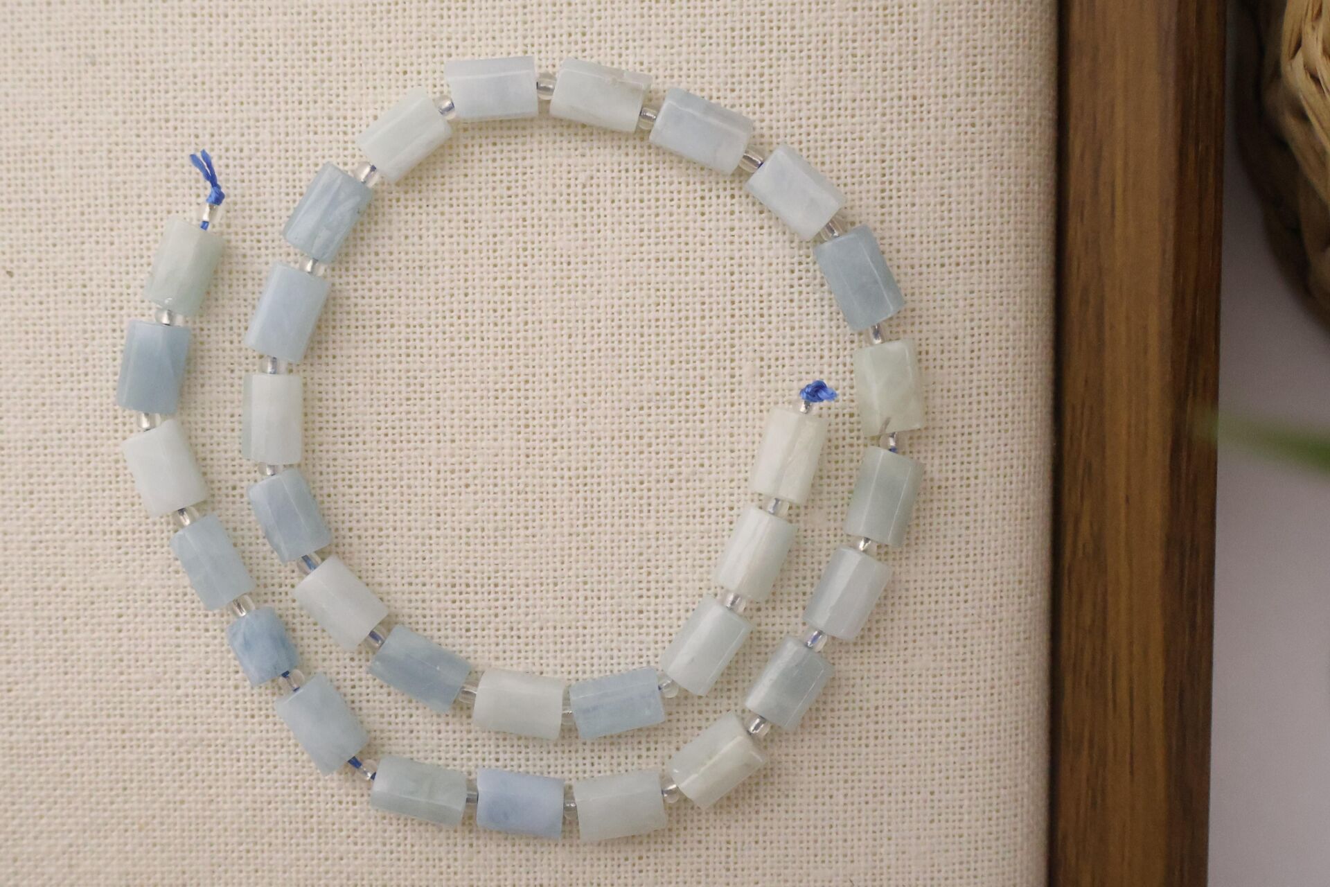 SİLİNDİR KÖŞELİ KESİM AKUAMARİN 8X11 MM DOĞAL TAŞ DİZİ- YÜKSEK KALİTELİ DOĞAL TAŞ