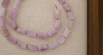 SİLİNDİR KÖŞELİ KESİM KUNZİT 8X11 MM DOĞAL TAŞ DİZİ- YÜKSEK KALİTELİ DOĞAL TAŞ