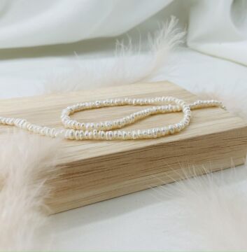 KUM İNCİ 3-4 MM DOĞAL TAŞ DİZİ