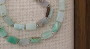 SİLİNDİR KÖŞELİ KESİM KRİZOPRAS 8X11 MM DOĞAL TAŞ DİZİ- YÜKSEK KALİTELİ DOĞAL TAŞ