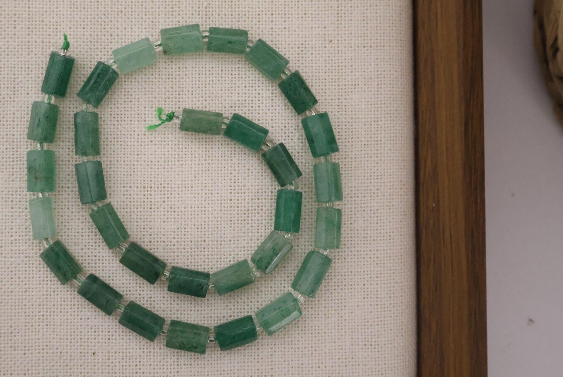 SİLİNDİR KÖŞELİ KESİM AVENTURİN 8X11 MM DOĞAL TAŞ DİZİ- YÜKSEK KALİTELİ DOĞAL TAŞ