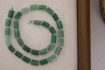 SİLİNDİR KÖŞELİ KESİM AVENTURİN 8X11 MM DOĞAL TAŞ DİZİ- YÜKSEK KALİTELİ DOĞAL TAŞ