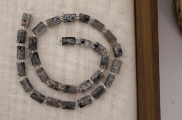 SİLİNDİR KÖŞELİ KESİM YOOPERLİTE 8X11 MM DOĞAL TAŞ DİZİ- YÜKSEK KALİTELİ DOĞAL TAŞ