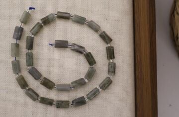 SİLİNDİR KÖŞELİ KESİM LABRADORİT 8X11 MM DOĞAL TAŞ DİZİ- YÜKSEK KALİTELİ DOĞAL TAŞ