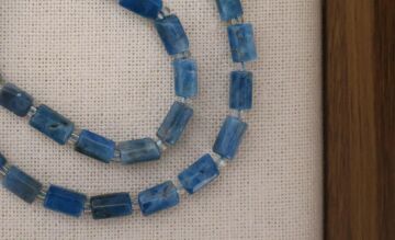 SİLİNDİR KÖŞELİ KESİM APATİT 8X11 MM DOĞAL TAŞ DİZİ- YÜKSEK KALİTELİ DOĞAL TAŞ