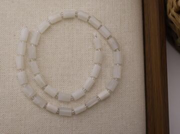 SİLİNDİR KÖŞELİ KESİM AY TAŞI 8X11 MM DOĞAL TAŞ DİZİ- YÜKSEK KALİTELİ DOĞAL TAŞ