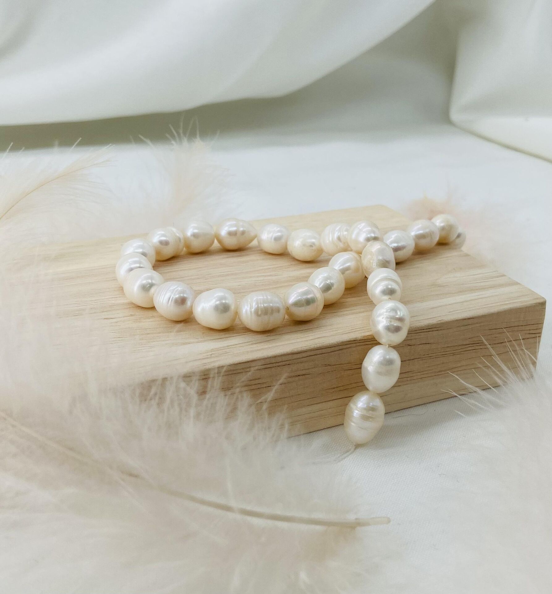 İNCİ 11-12 MM DOĞAL TAŞ DİZİ