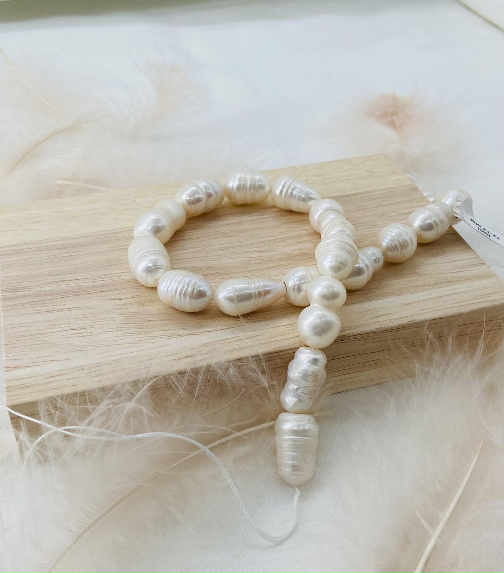 İNCİ 12-13 MM DOĞAL TAŞ DİZİ